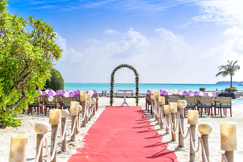 Beach wedding in mexico